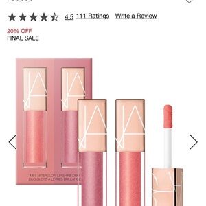 NARS Afterglow Lip Shine Duo - Orgasm/ Unbroken
